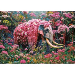 Puzzle Elefante Floral 1000 piezas de Educa