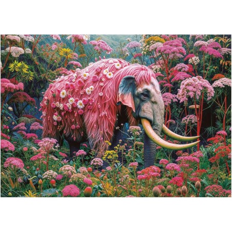 Puzzle Elefante Floral 1000 piezas de Educa