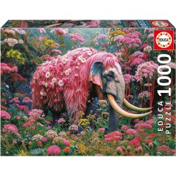 Puzzle Elefante Floral 1000 piezas de Educa
