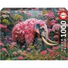 Puzzle Elefante Floral 1000 piezas de Educa