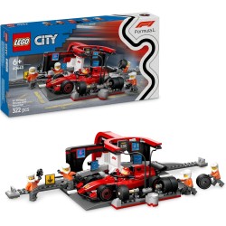 Lego City Parada en Boxes de F1 y Equipo Mecánico de Lego