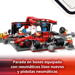 Lego City Parada en Boxes de F1 y Equipo Mecánico de Lego