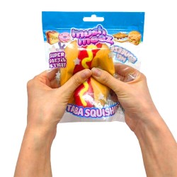 MushMeez Squish Me Famosa | Squishy Antiestrés con Textura Pegajosa y Suave -perrito