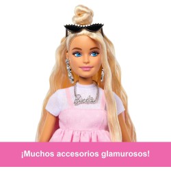 Barbie  Deluxe muñeca vestida con lazo de Mattel