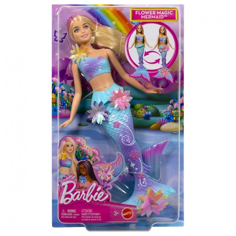 Barbie sirena florece rubia de Mattel