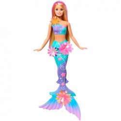 Barbie sirena florece rubia de Mattel