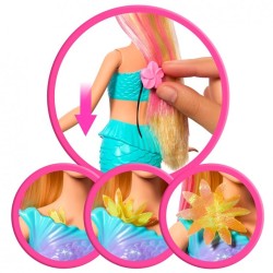 Barbie sirena florece rubia de Mattel