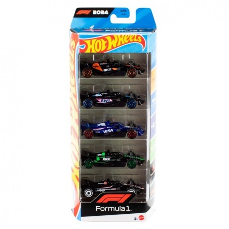 Pack 5 vehúclos F1 de Hot Wheels