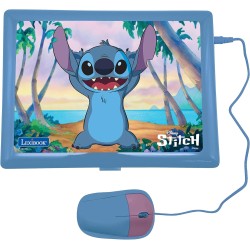 Ordenador infantil Disney Stitch portatil bilingue de  Lexibook