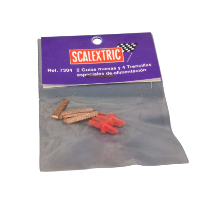 Scalextric SRS Ref. 7304 2 guias, 4 trencillas para competición-Nuevo