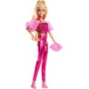 Barbie deluxe metallic con corse rosa de Mattel