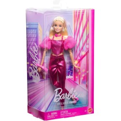 Barbie deluxe metallic con corse rosa de Mattel