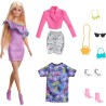 Barbie Fashionista con 3 modas noche