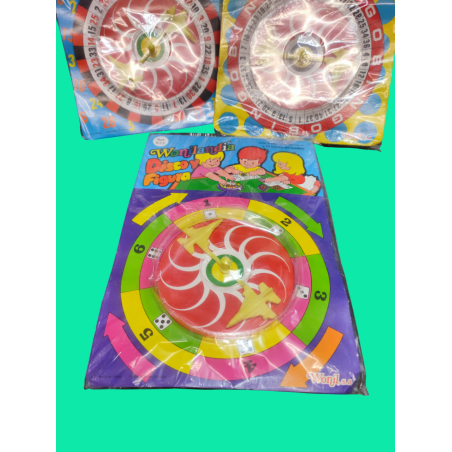 Antiguo lote  de 3 juegos de Wonilandia- Ruleta- Bingo y Disco y figura- Nuevo