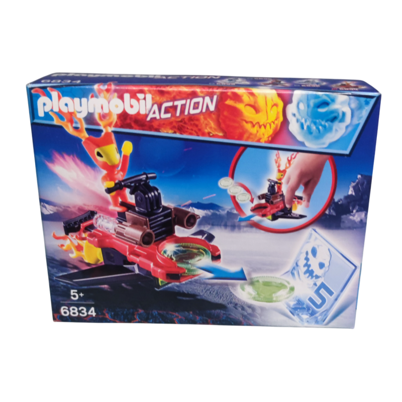 PLAYMOBIL action 6834 - SPARKY con lanzadera de discos año 2015