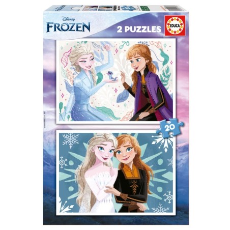 2 Puzzles de 20 piezas Frozen de Educa
