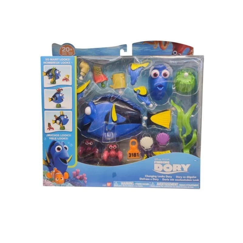 Set de figuras Disfraza a Dory Finding Dory Bandai