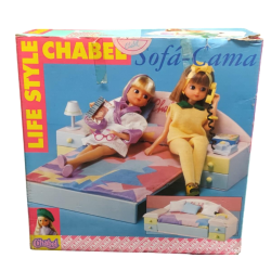 Sofa cama de muñeca chabel de Feber año 1989