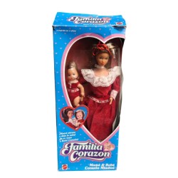 Mamá y Bebé corazón mimitos de la Familia corazón de Mattel 1998 Nuevo