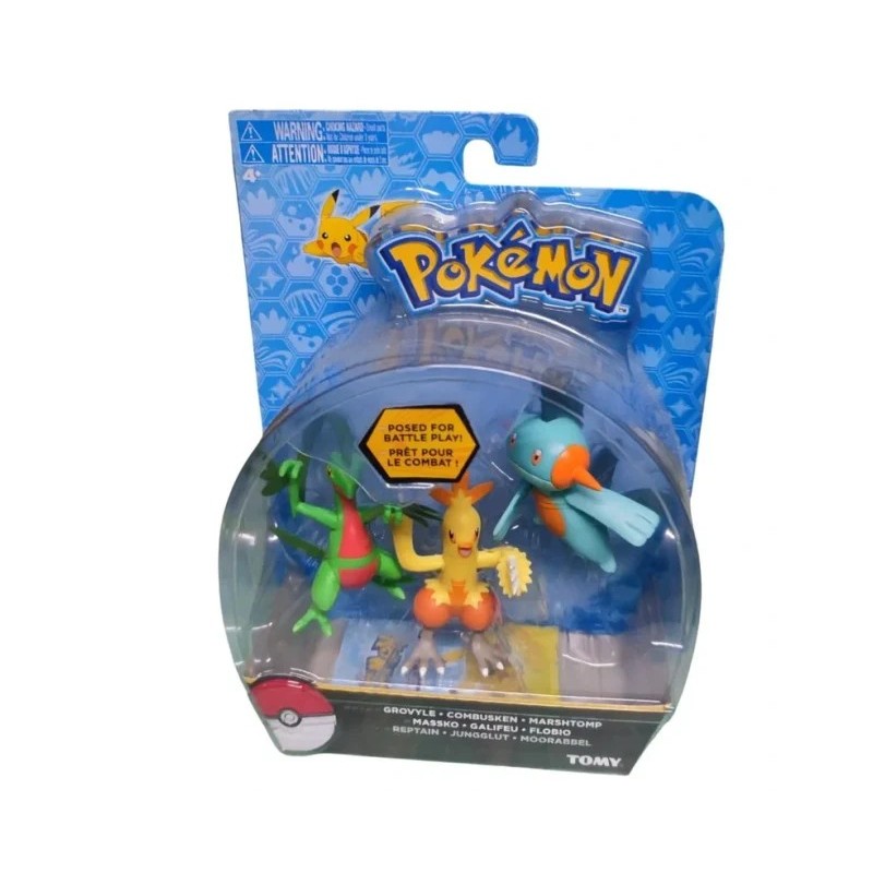 Pack 3 Figuras Pokémon Tomy - Bizak