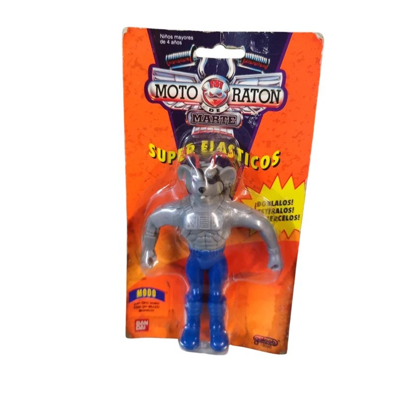 Figura Moto Ratón Super Elásticos Bandai 1993