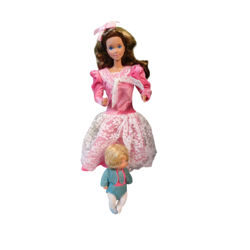 Mamá de la Familia corazón años 80 Mattel Barbie