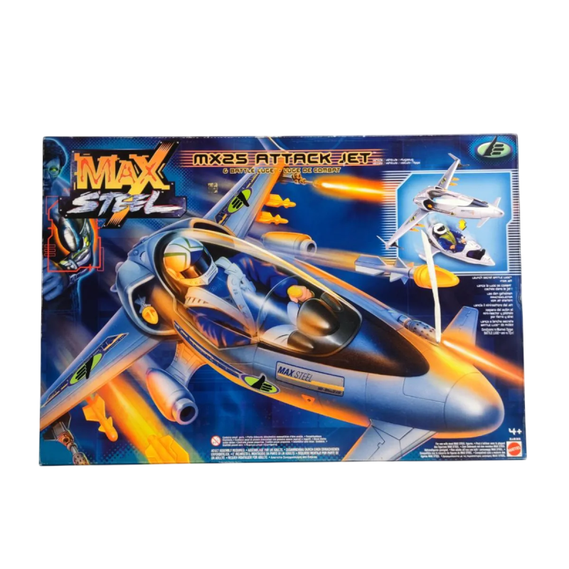 Nave Max steel mx25 attack jet de Mattel-Nuevo