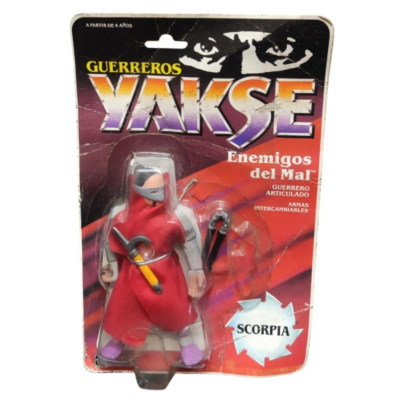Gerreros Yakse enemigos del mal Scorpia de Hasbro 1987