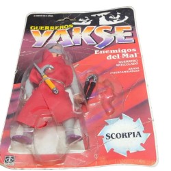 Gerreros Yakse enemigos del mal Scorpia de Hasbro 1987