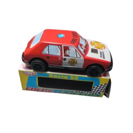 Coche Bomberos Lata Román Serie 50 Años 70