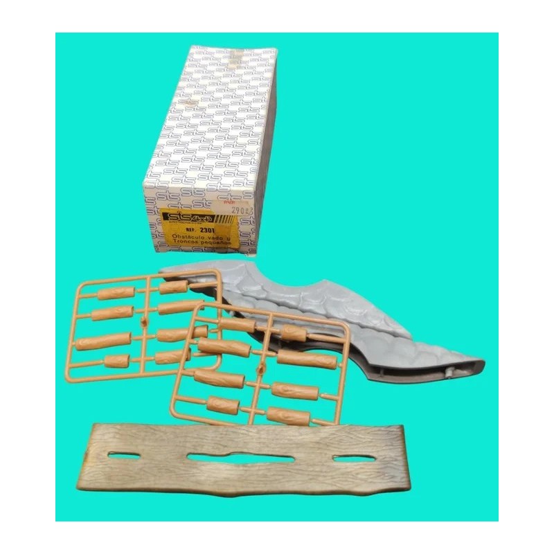 Scalextric Obstáculo Vado y Troncos Pequeños