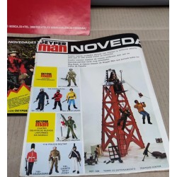Catalogo de novedades de Geyper año 1978 , póster y folleto de novedades de Geyperman (4 hojas)