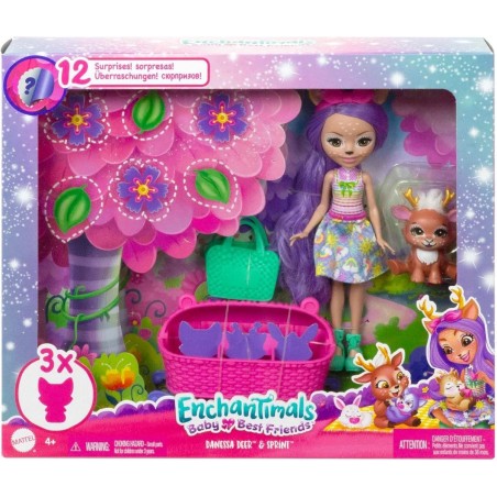 Enchantimals Baby BFFs Danessa Deer and sprint de Mattel