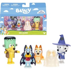 Bluey pack 4 figuras Halloween de Famosa