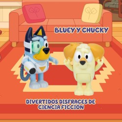 Bluey pack 2 figuras Bluey Y Chuky surprise blaster de Famosa