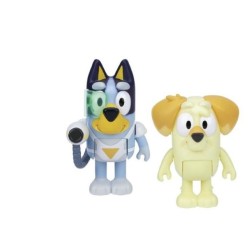 Bluey pack 2 figuras Bluey Y Chuky surprise blaster de Famosa