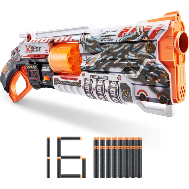 X-SHOT Skins Lock Gun 16 dardos de Zuru X-SHOT Skins Lock Gun 16 dardos de Zuru