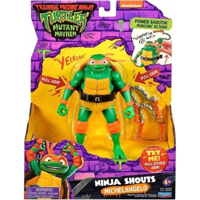 Figura Deluxe Tortugas Ninja Michelangelo de Famosa