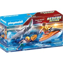 Playmobil Rescue Action Rescate Ataque Tiburón 70489