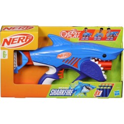 Nerf Sharkfire con Forma de Tiburón y 8 dardos de espuma