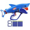 Nerf Sharkfire con Forma de Tiburón y 8 dardos de espuma