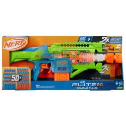 Nerf Elite 2.0 - Lanzador Double Punch 50 Dardos