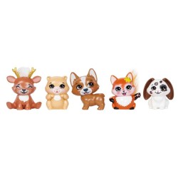 Enchantimals City Tails Pack 5 muñecas skate con mascotas de Mattel