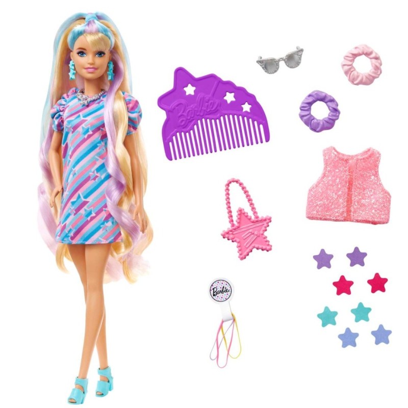 Barbie Totally Hair Pelo extralargo Estrella de Mattel