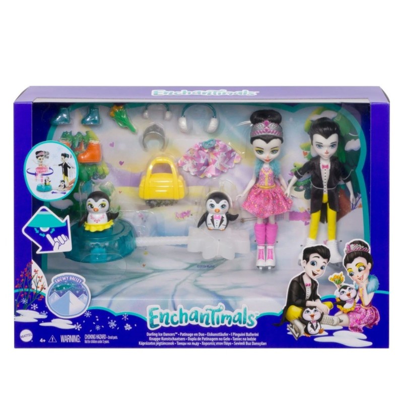 Patinaje en dúo de Mattel de Enchantimals Patinaje en dúo de Mattel de Enchantimals