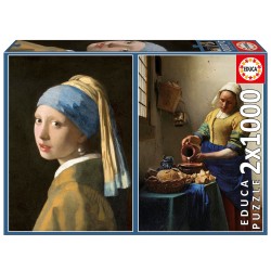 Puzzle 2×1000 Vermeer de 1000 piezas de Educa Borras